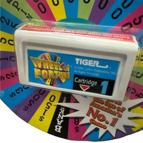 Vintage Tiger Wheel Of Fortune Game Cartridge 1 Only Electronic Game‎ Sealed - Picture 2 of 4